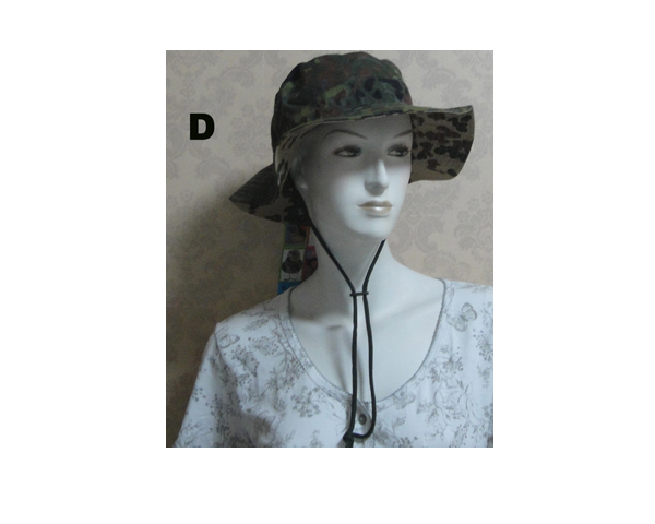 WKGL1302   Camo Fishing hat.