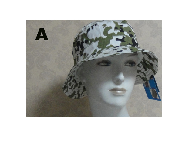 WKGL1302   Camo Fishing hat.
