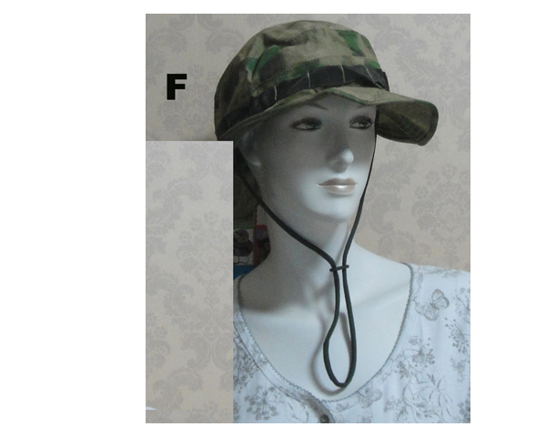 WKGL1302   Camo Fishing hat.