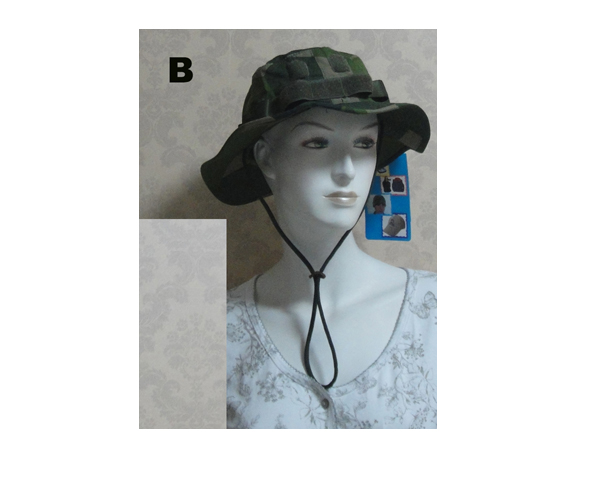 WKGL1302   Camo Fishing hat.