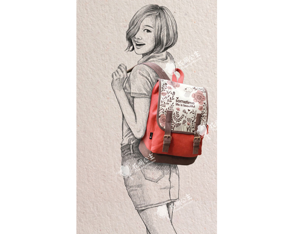 WKGL2503B  Casual bag.